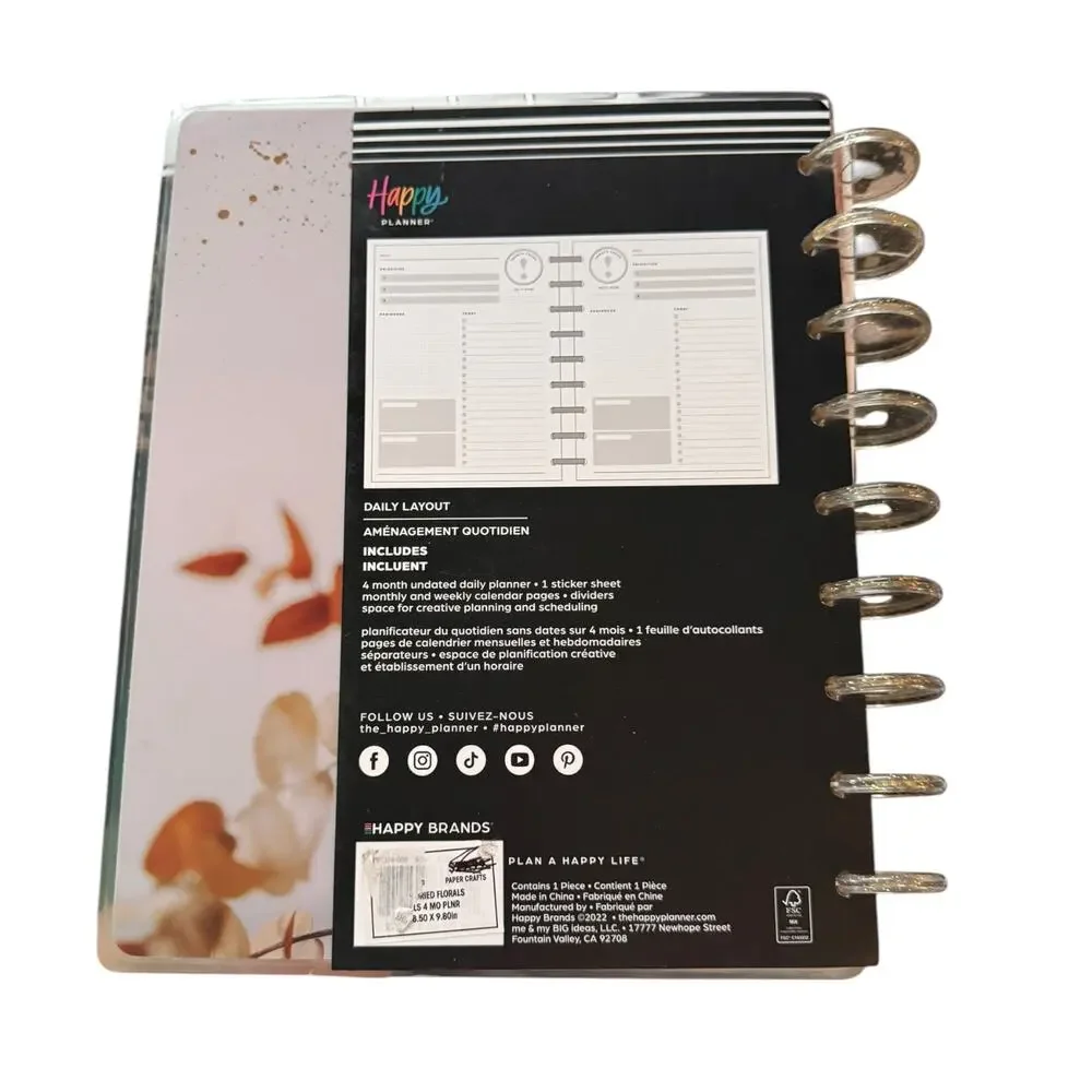 The Happy Planner Wedding Planner & Organizer 4 Months Undated